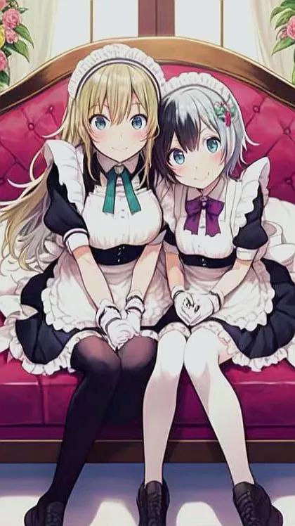 二次元3d动漫美女壁纸手绘,ai二次元壁纸动漫美女