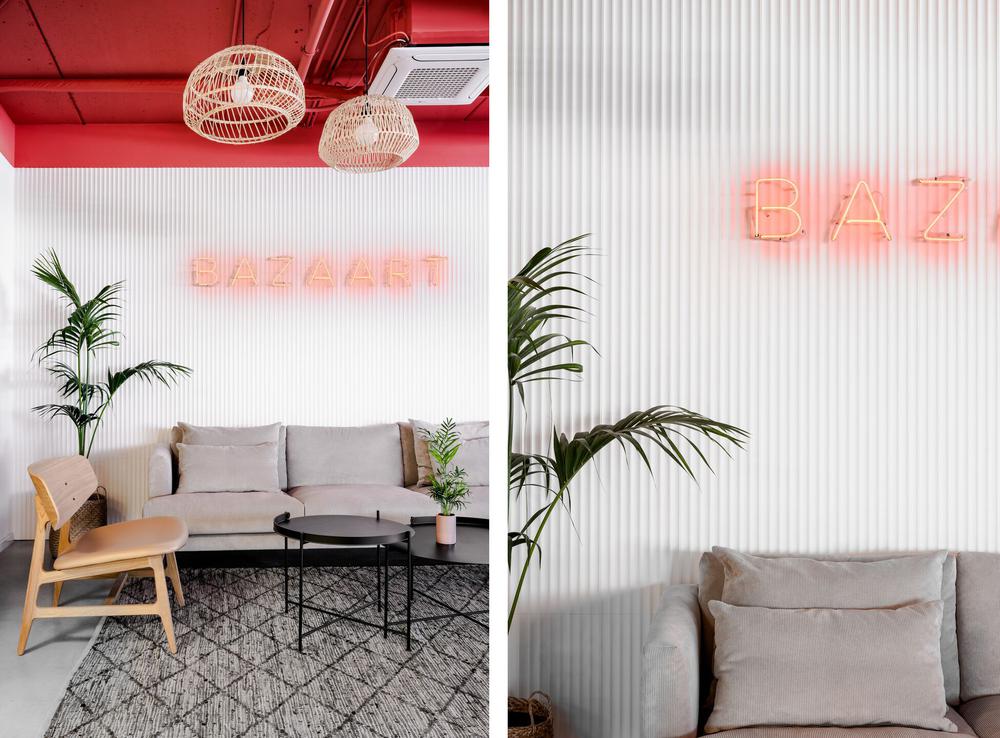 玫粉工业风Bazaart百色特特拉维夫办公设计欣赏
