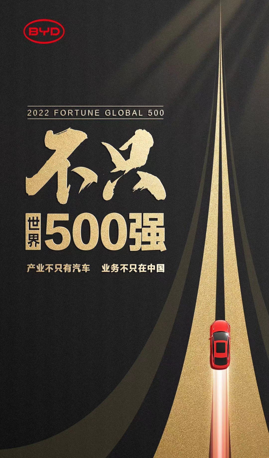 世界500强企业排行榜比亚迪,比亚迪上榜中国500强吗