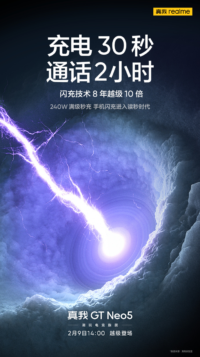 realme官方发布会150w快充,realme将首发240w秒充