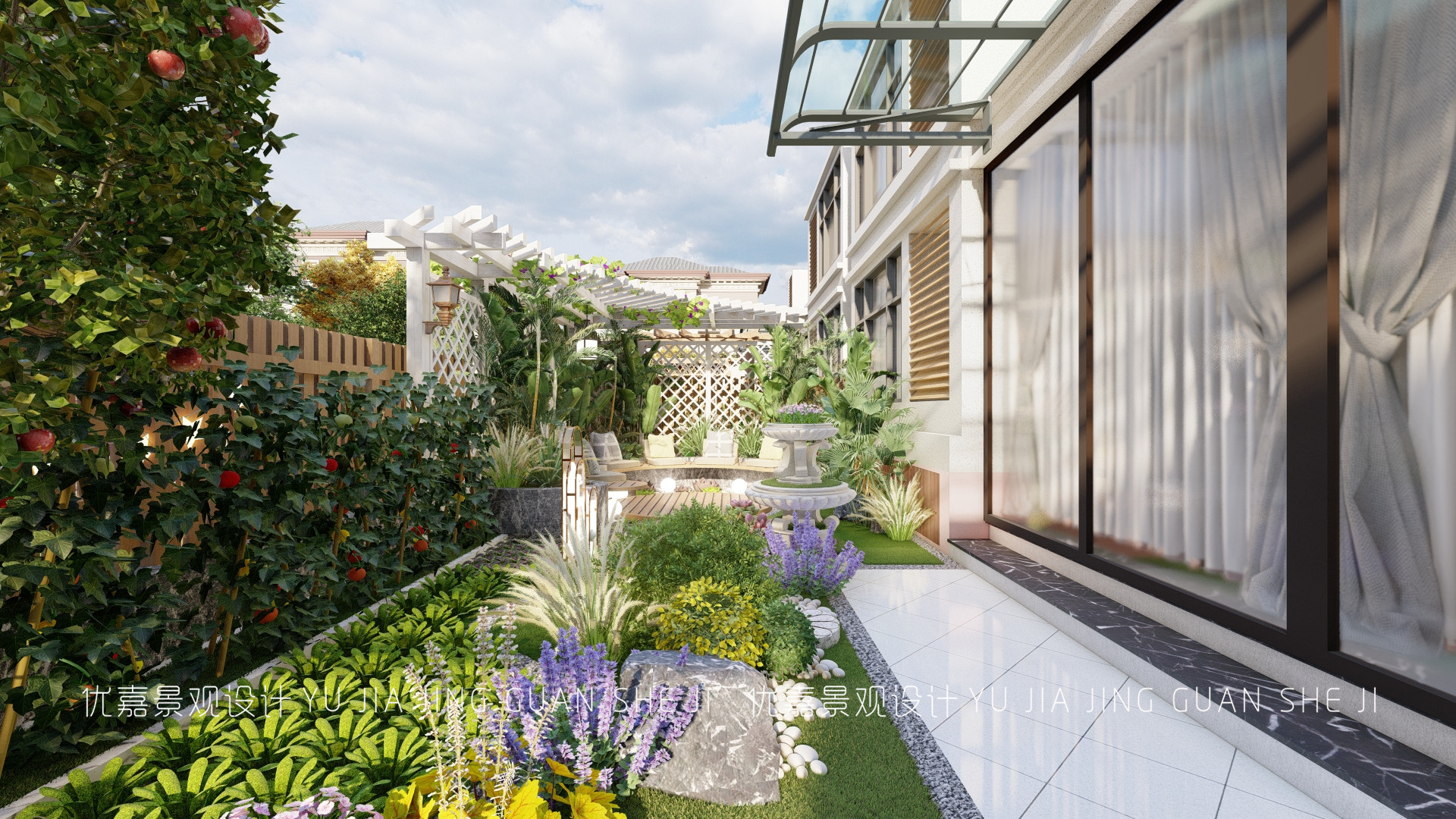 2.5米宽8米长的小院设计效果图,长9米宽4米小院如何设计