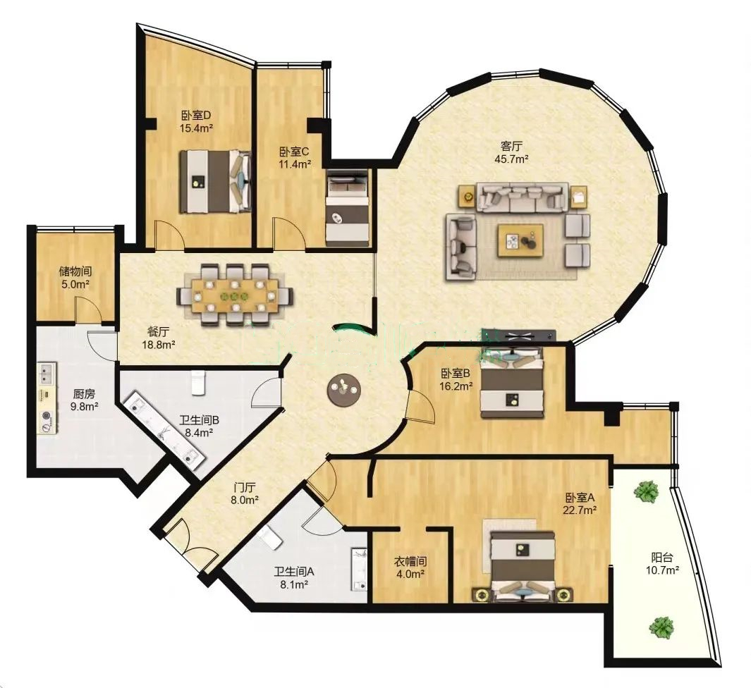 家里过道很长,家里有条长长的过道怎么设计