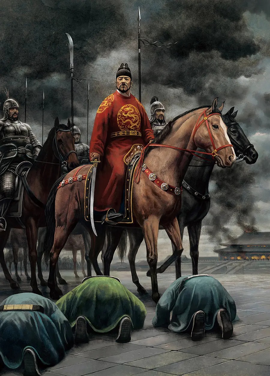 朱棣最精辟的对联,朱棣的上联怎么写