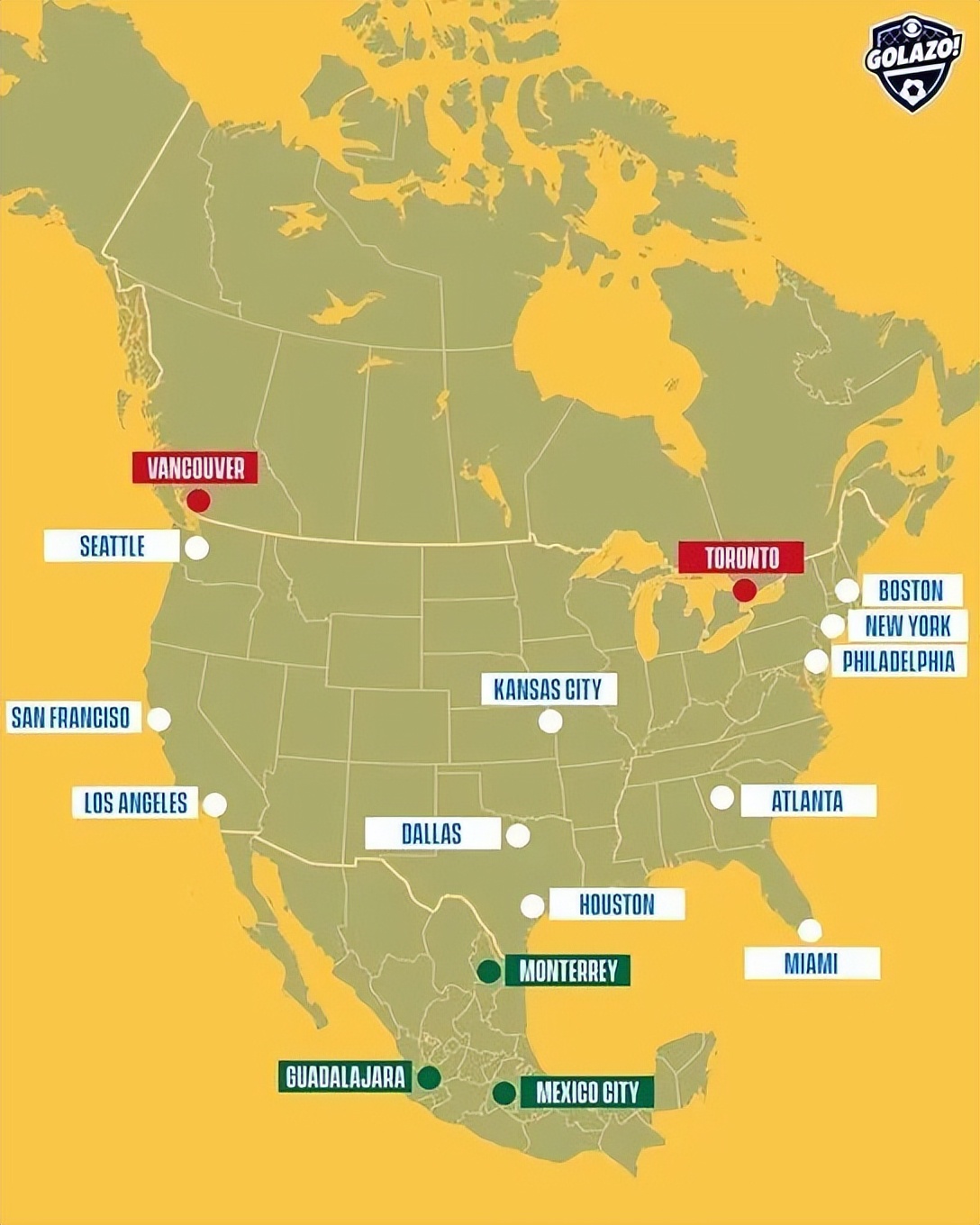 2026年世界杯全国赛程表,2026世界杯决赛城市