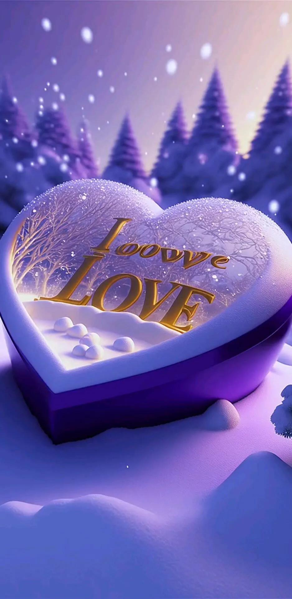 唯美心形壁纸高清图文,唯美爱心壁纸图片大全