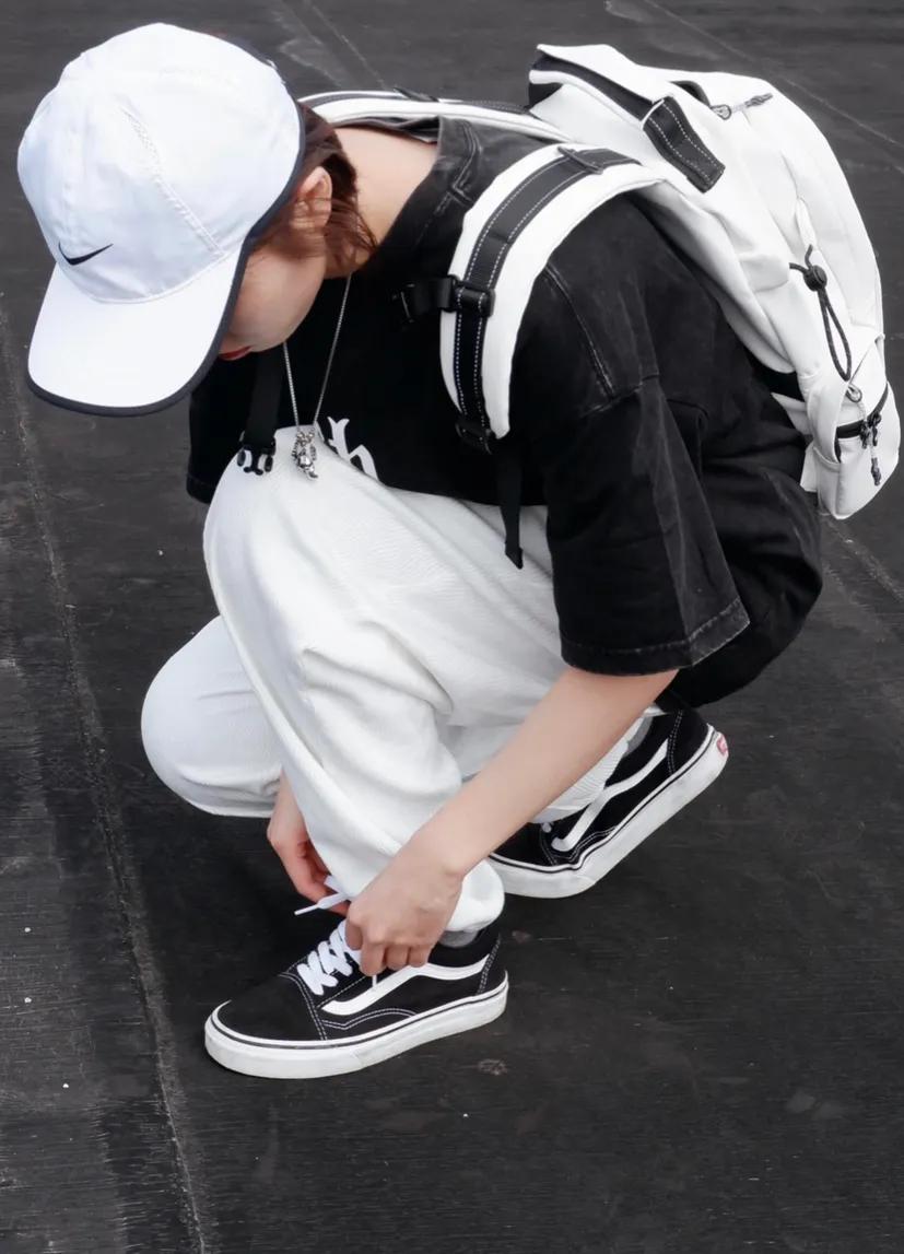 vans范斯情侣款拼色鞋,vans板鞋三只羊