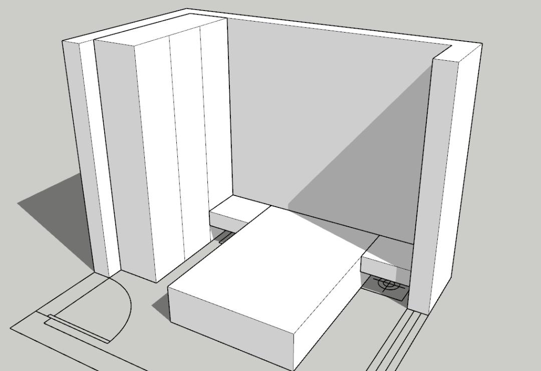 床头柜挡衣柜的3种解决方案,床头柜挡着衣柜门怎么后期补救