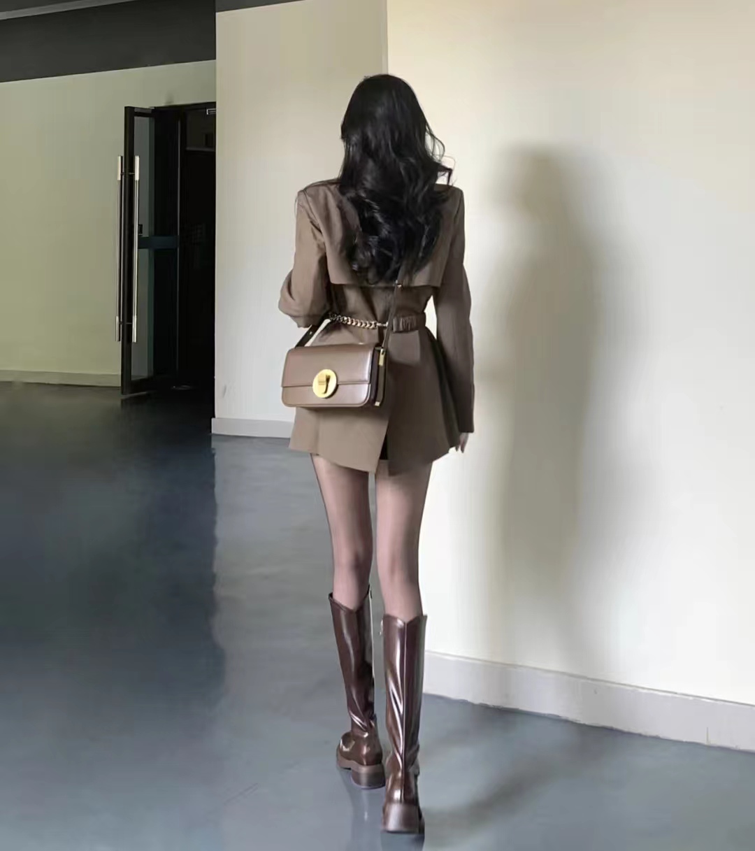 显瘦百搭又好看长筒宽靴,长筒高筒靴显瘦质感好显高