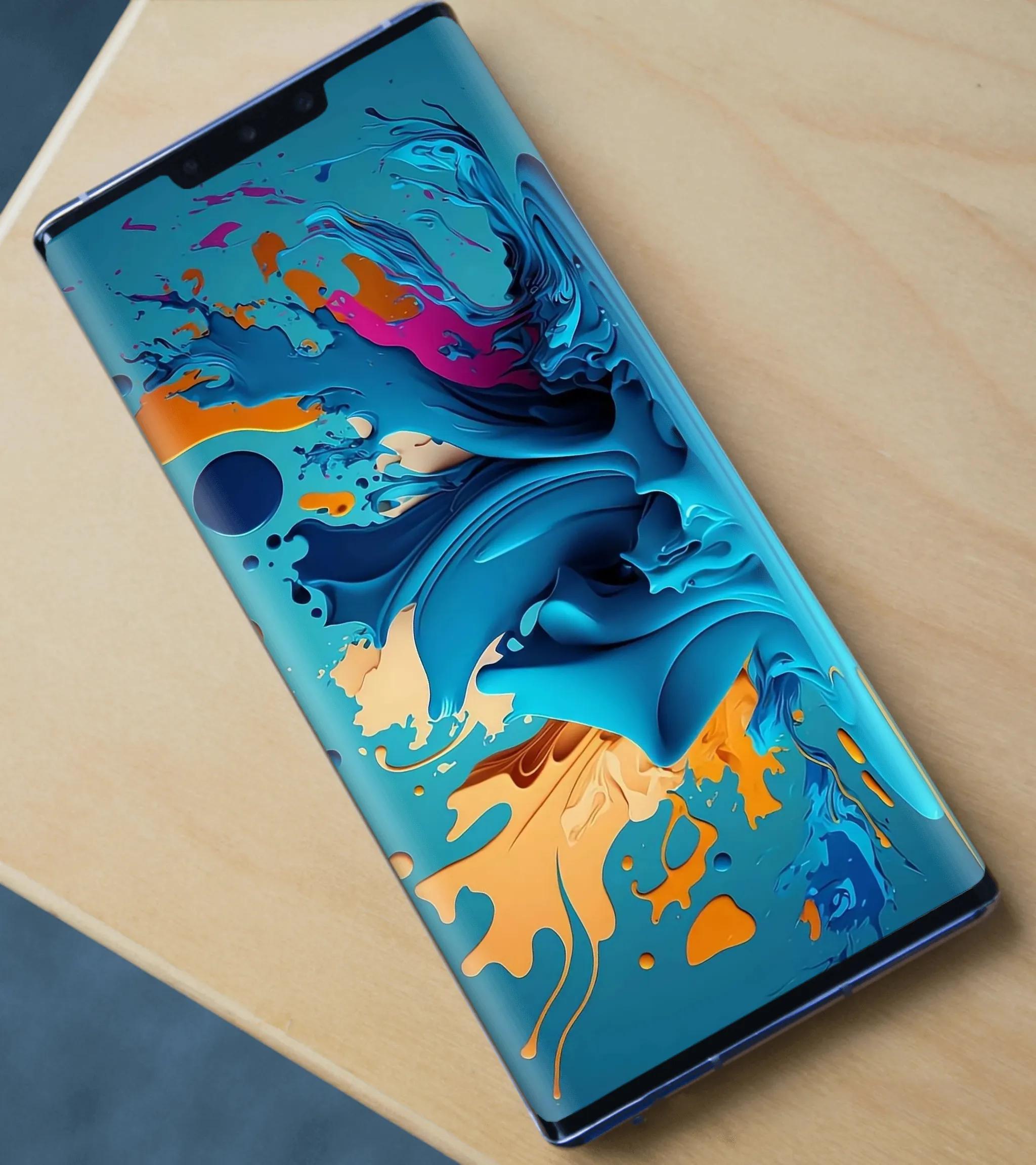 鲜艳色彩拼图手机壁纸,色彩堆叠手机壁纸