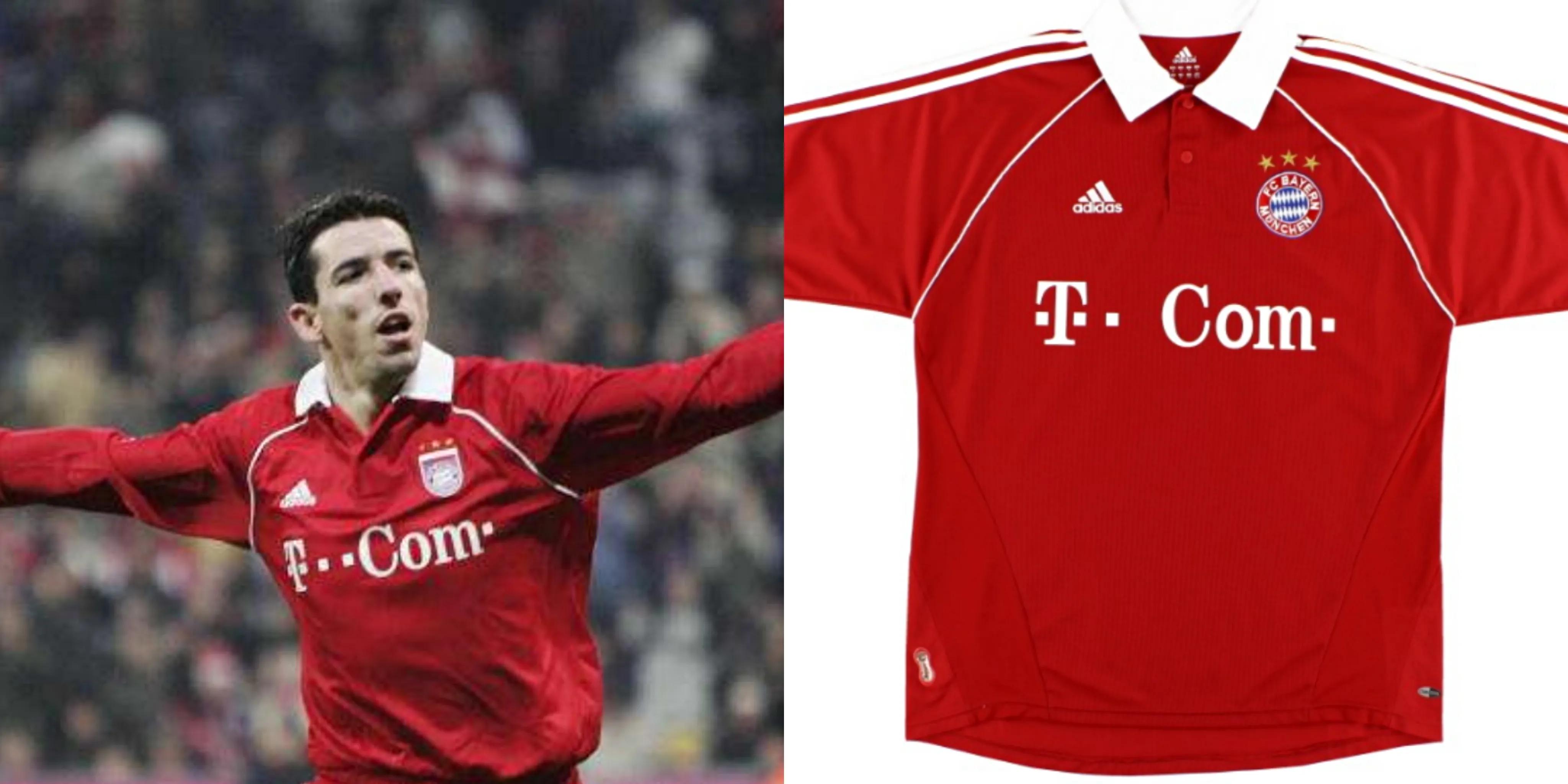 拜仁慕尼黑05-06赛季球衣,历年拜仁球衣