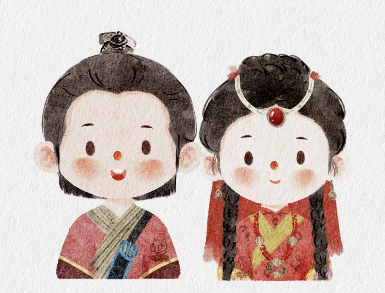 影视剧中的插画,影视剧里的人物插画