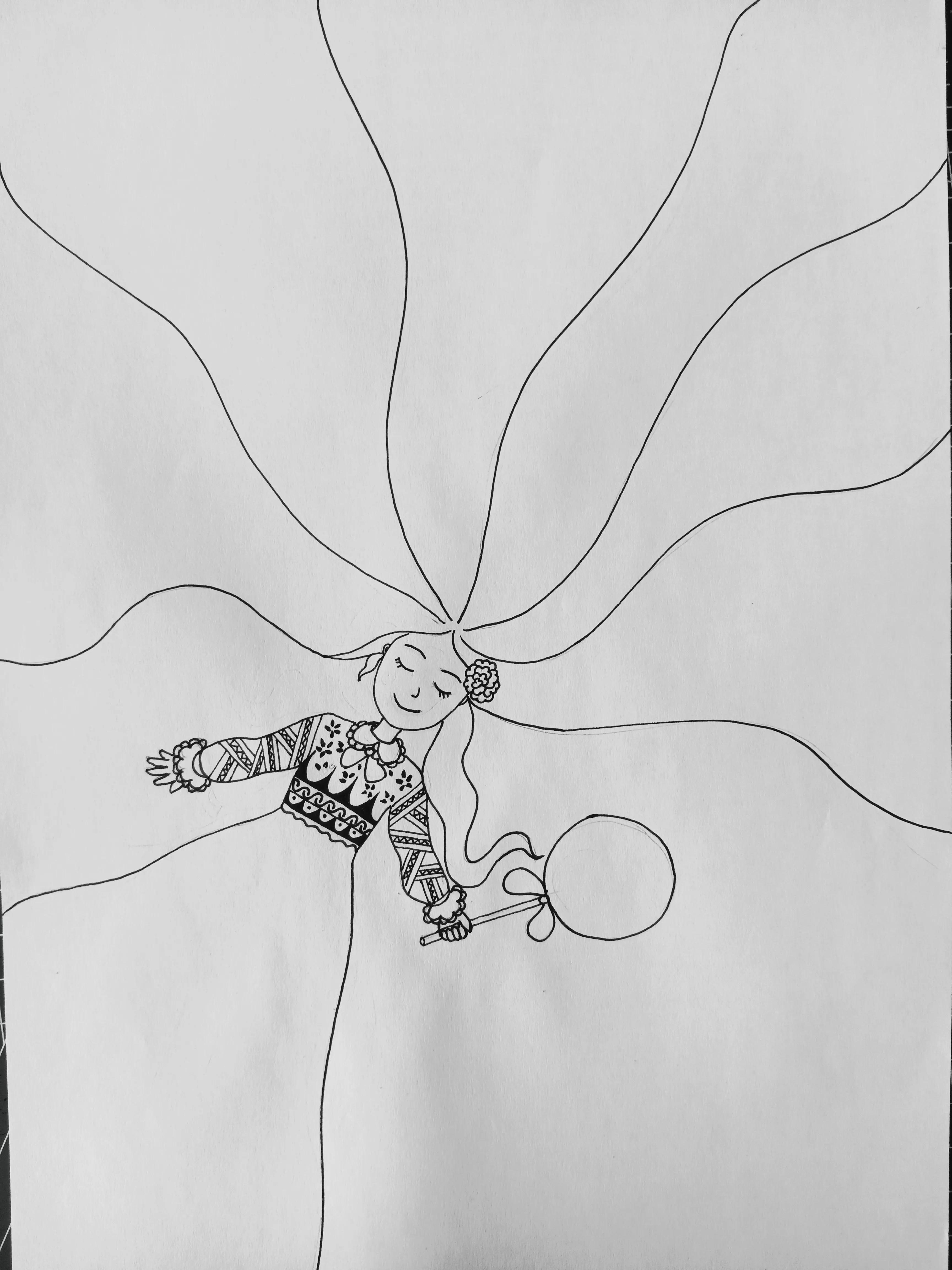 教你怎么画一个在吃棒棒糖的女孩,动漫棒棒糖绘画教程