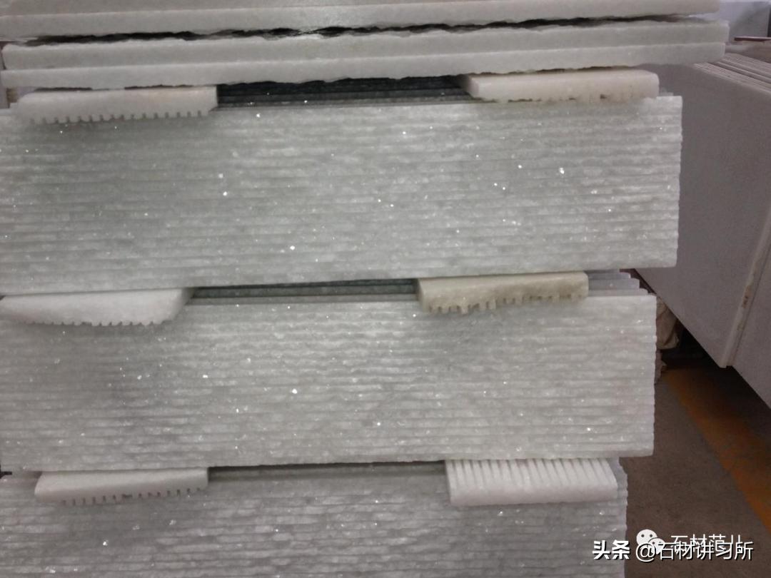 水晶白大理石效果,天然透光超薄石材