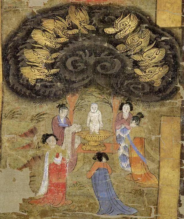 佛教典故//白象入肋，步步生莲，佛陀降世