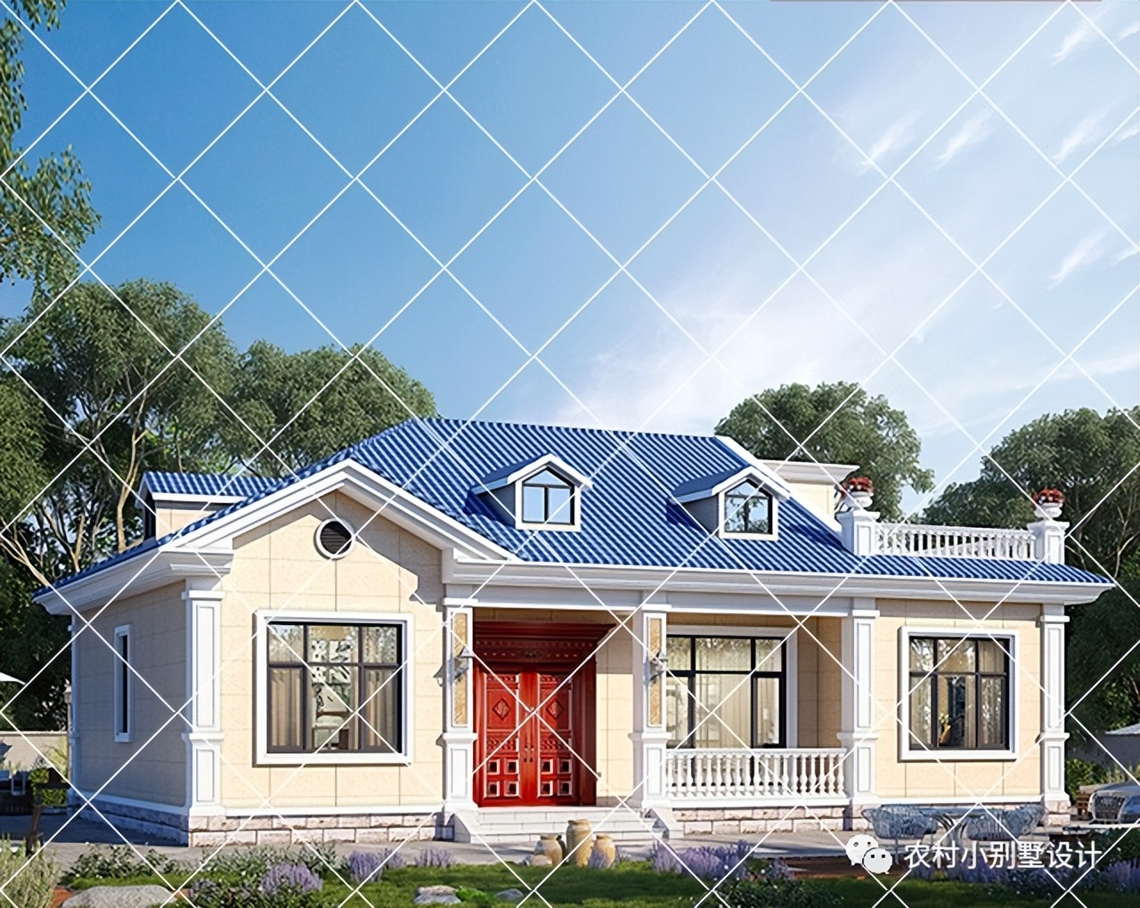 一层半层小别墅新款农村自建房,农村自建房一层别墅设计最新款