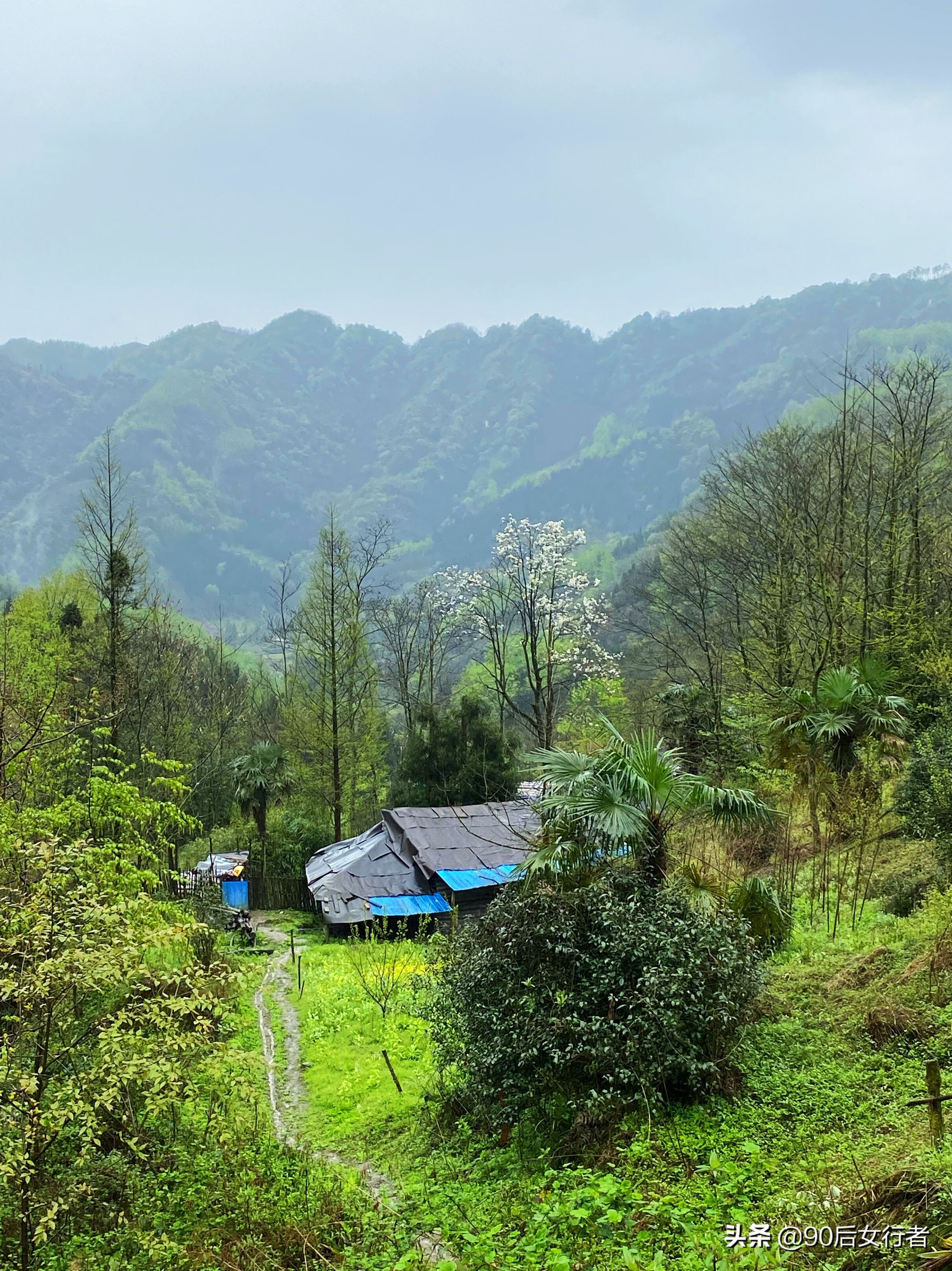 雨天徒步十里长山凹,走进大自然翻山越岭户外徒步