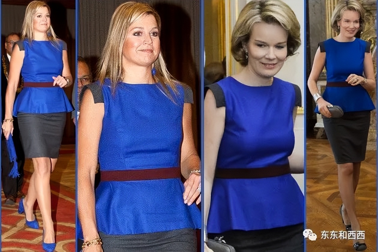 凯特王妃和玛丽王妃撞衫,凯特王妃瘦成纸片人