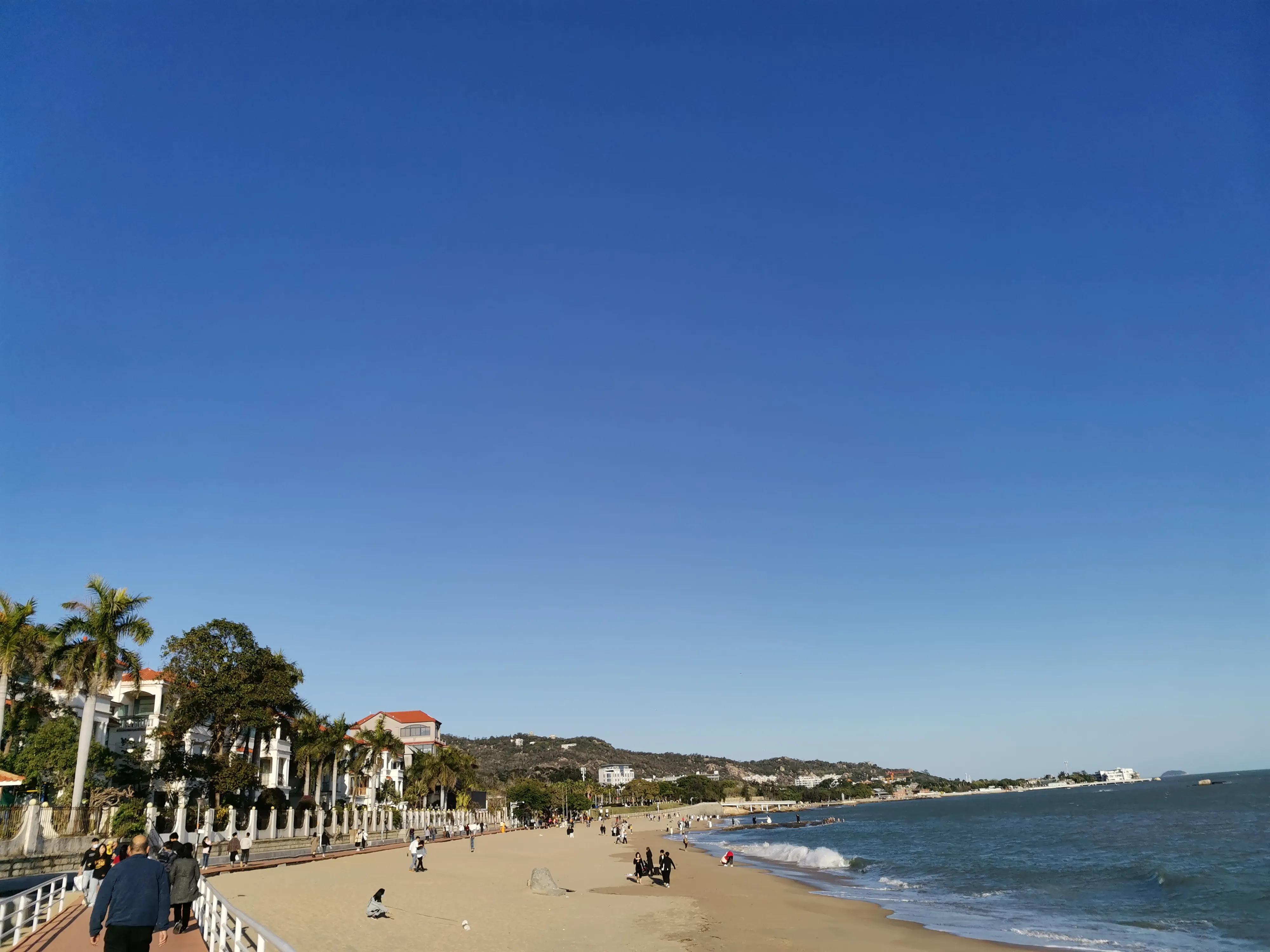 厦门的蓝天白云大海,厦门的海厦门的天空