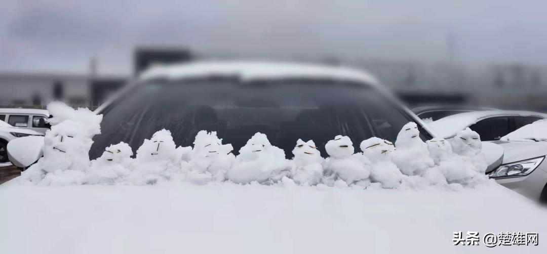 堆雪人大赛现场,楚雄花式雪人