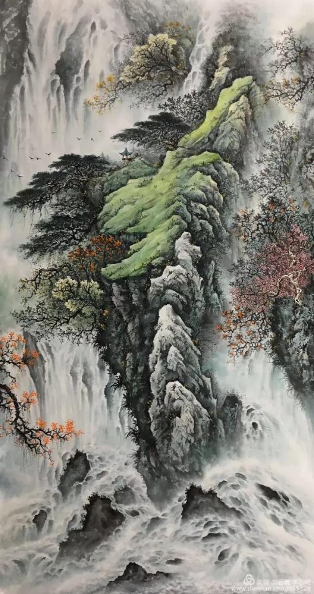 中国山水画名家作品欣赏书,清代山水画名家作品集一册