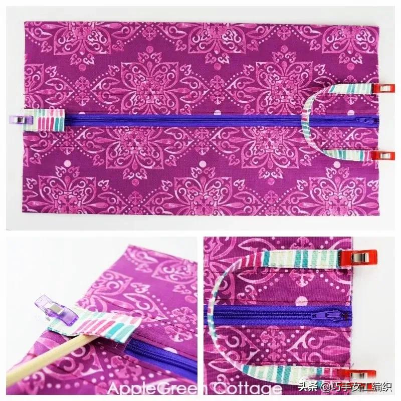 两块布制作的收纳袋,两块长方形布怎么做一个收纳袋