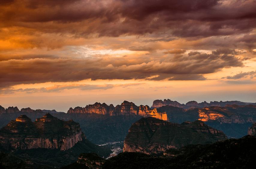 七步沟太行山脉,东太行七步沟游玩
