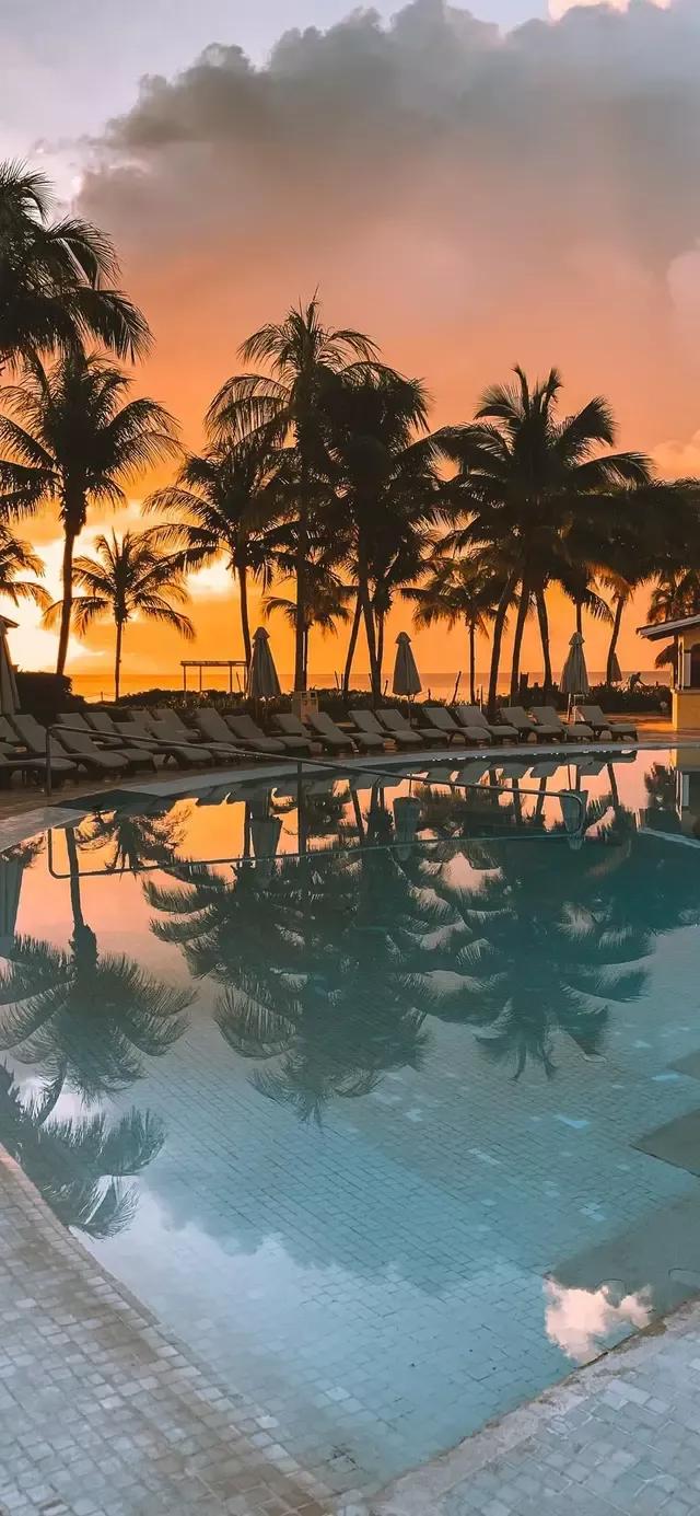 美丽的碧海蓝天壁纸,2018蓝色大海夏天壁纸