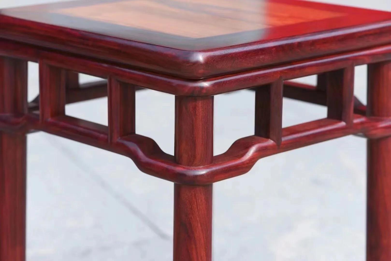 休闲红木家具五件套,小叶紫檀镶嵌越南黄花梨皇宫椅