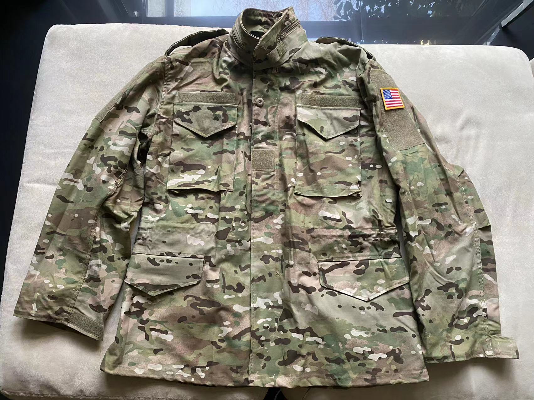 m65军版丛林迷彩风衣 (美国正版m65风衣迷彩款)