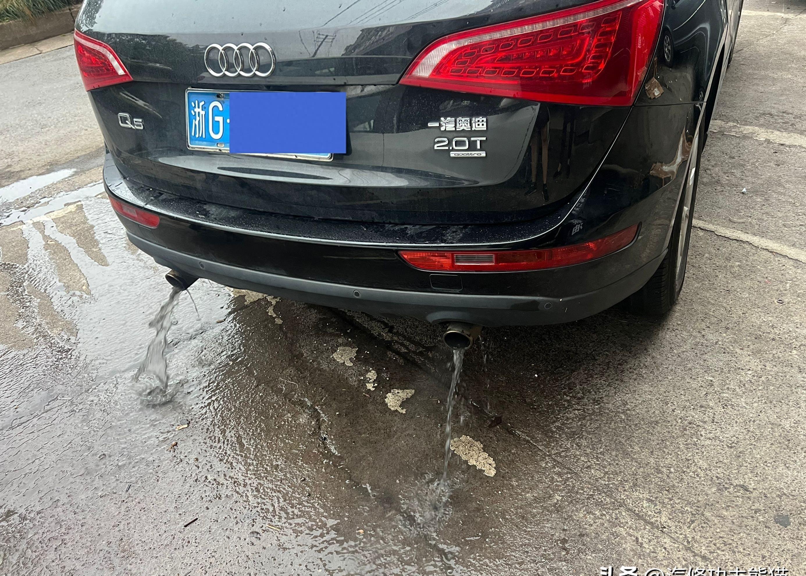 奥迪q5爆水管原因,奥迪q5落水