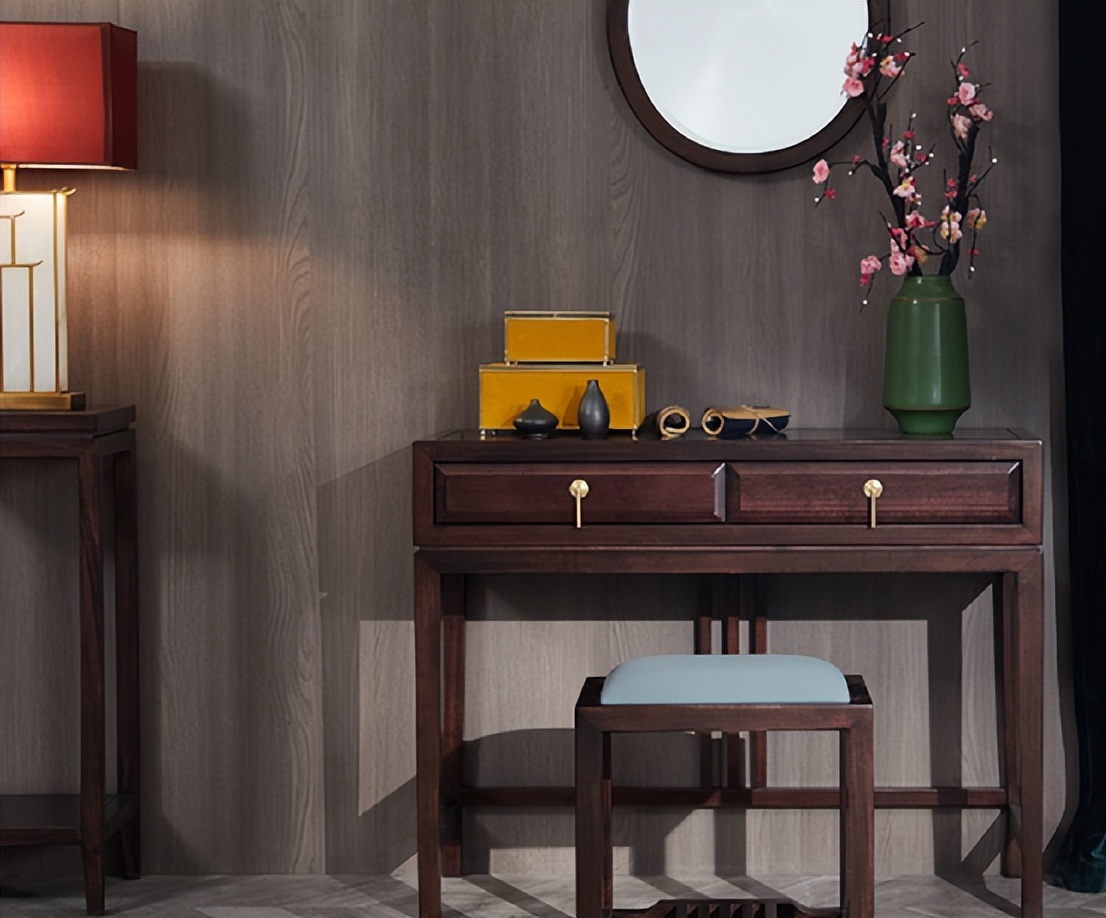 简约经典的家具选择兼具视觉美感,原木新中式极简轻奢风格家具