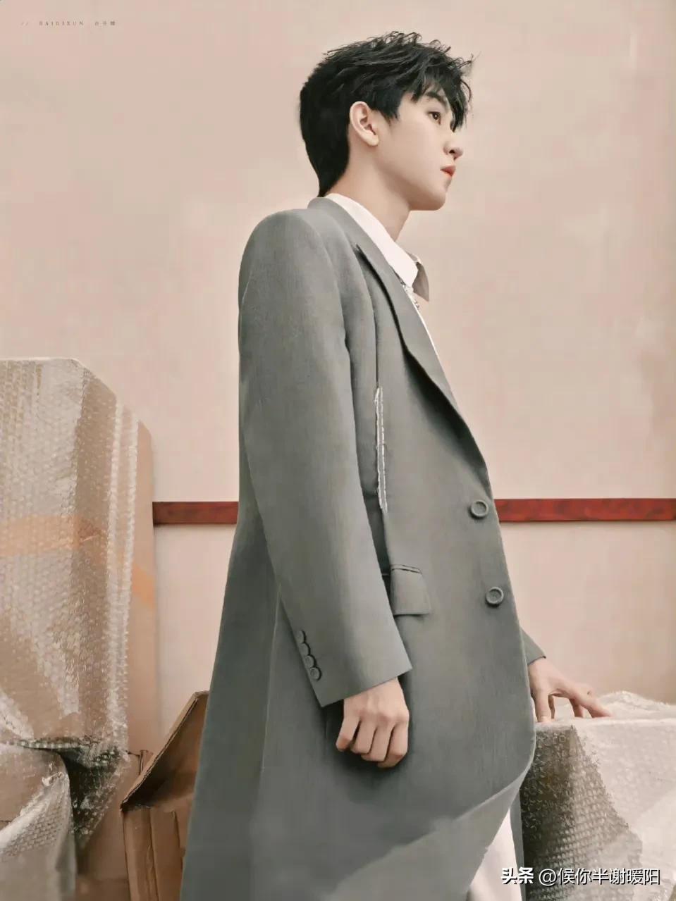长款西装肖战,长款西装显矮男