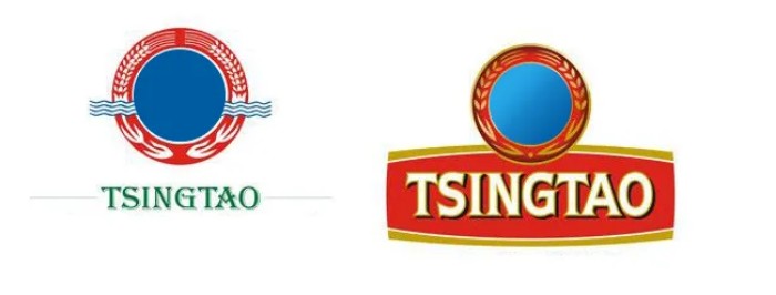 青岛啤酒瓶身背标,青岛啤酒红标和绿标的区别