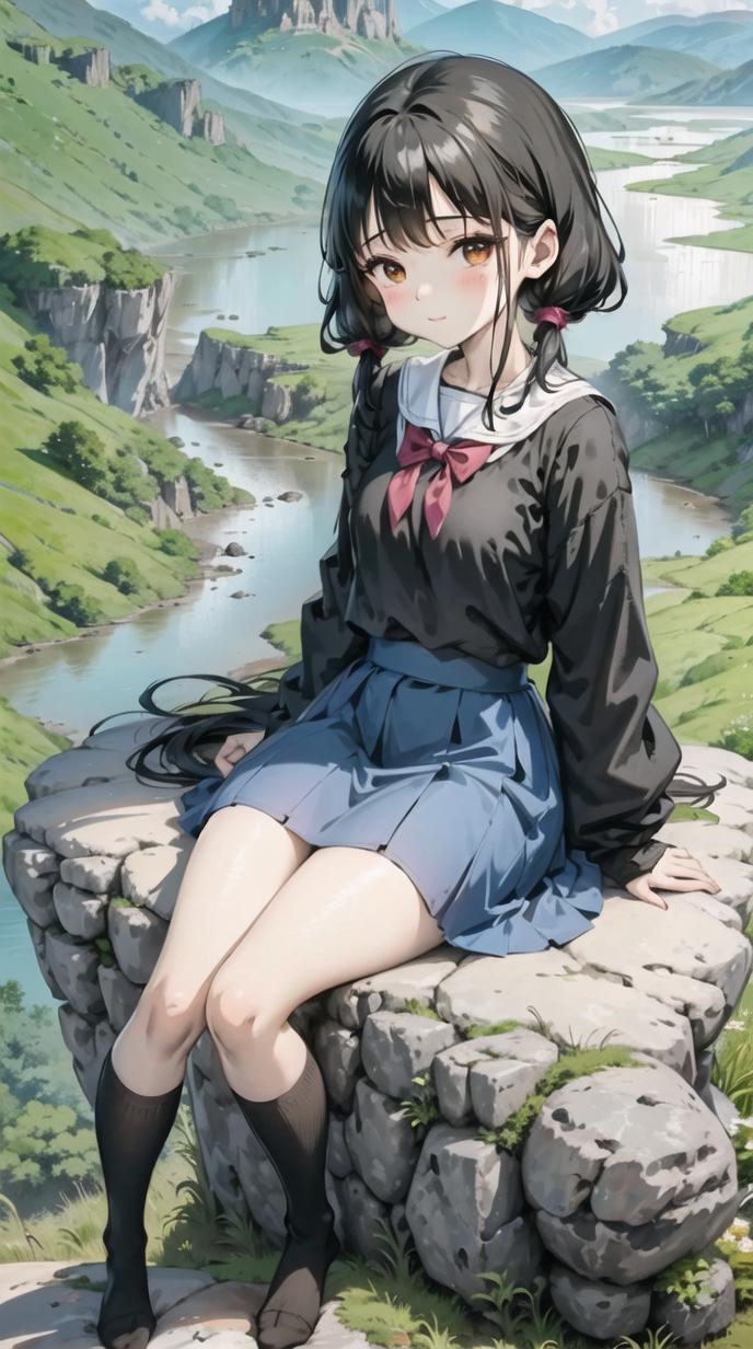 二次ai元少女壁纸,超清ai二次元壁纸