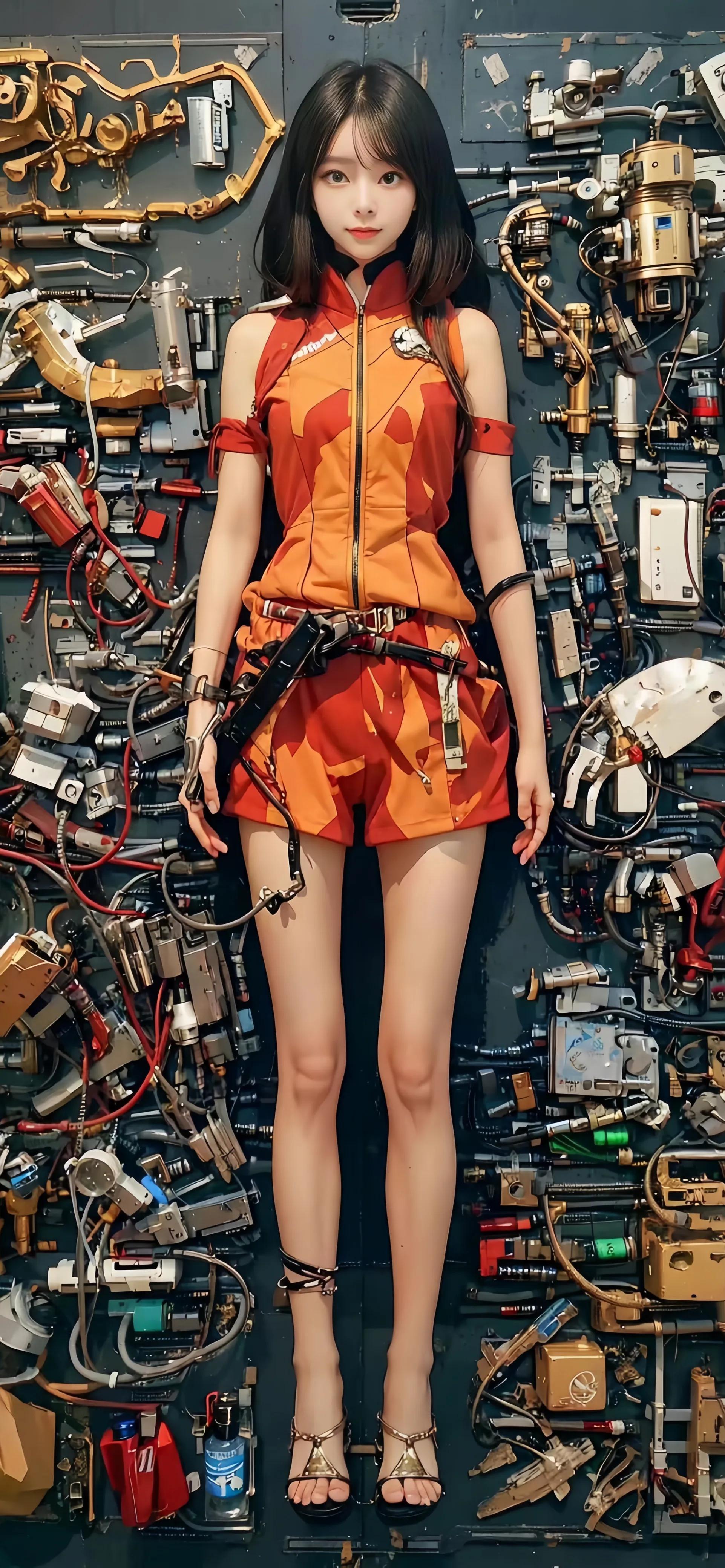 电脑动态壁纸高清日系美少女,机械金属质感高清壁纸