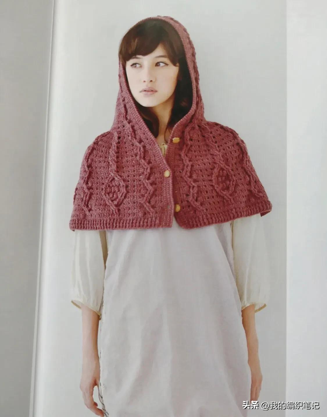 钩针编织披肩斗篷夏季薄款教程 (钩针编织漂亮大气的女士斗篷披肩)