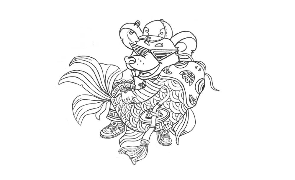 国潮风海报排版,国潮风插画作品介绍