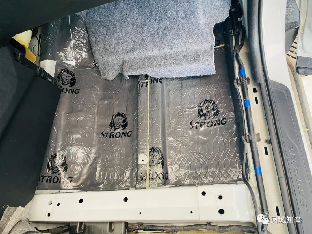 新胜达双层隔音玻璃,现代新胜达汽车音响隔音改装