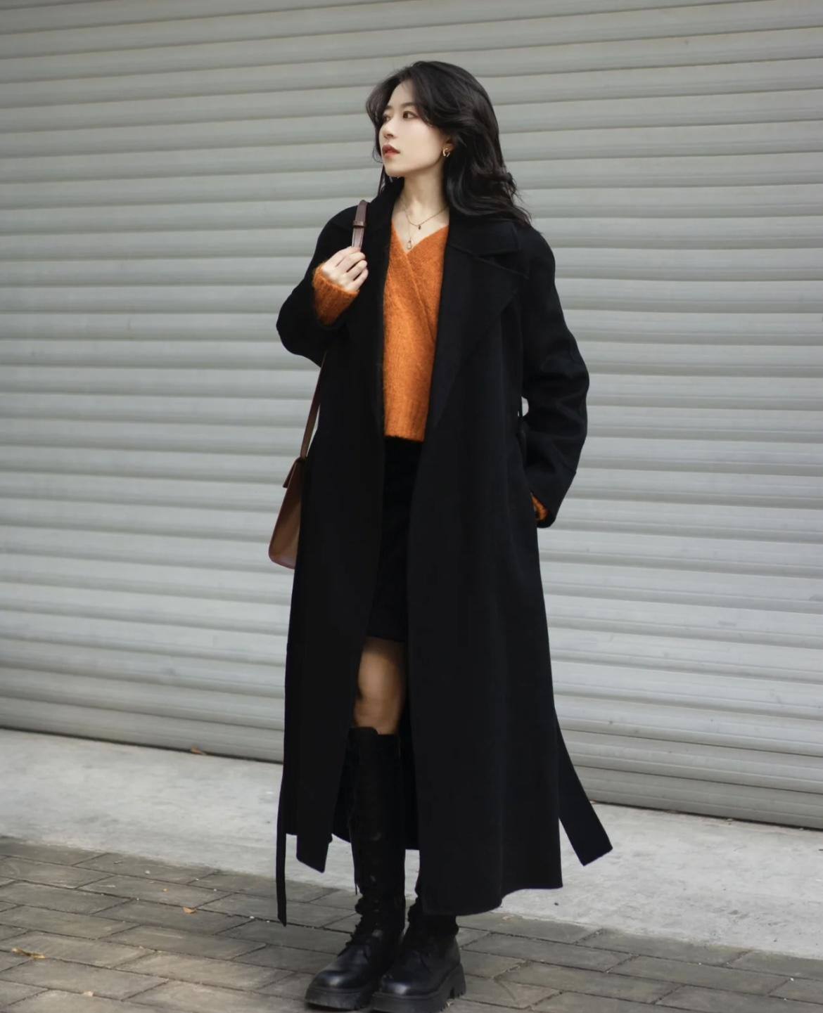 气质时髦女神就靠冬日温暖针织衫,有品位女人衣服