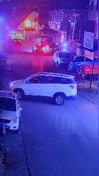 跟交警一起巡逻,跟交警跑步