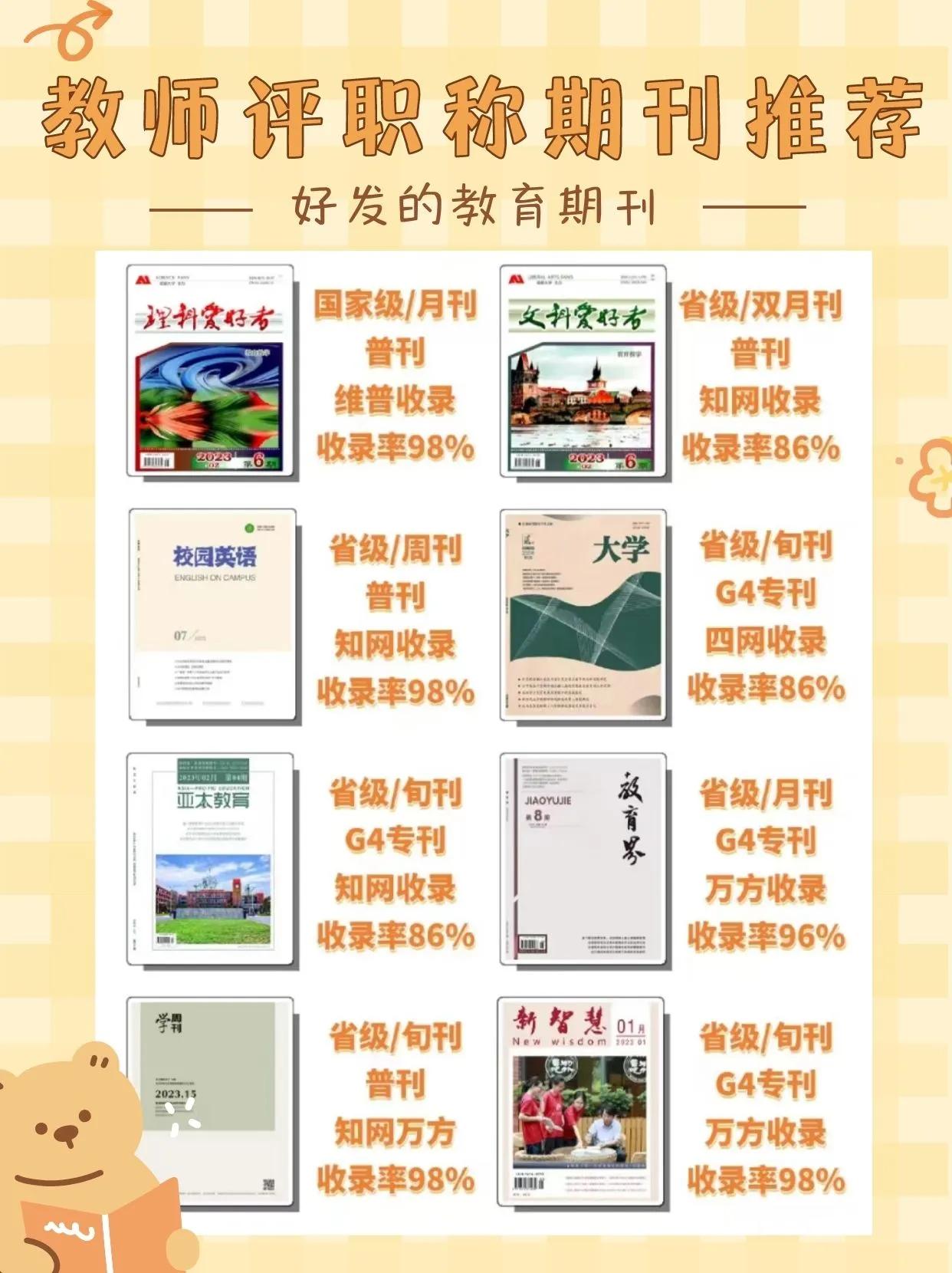 教育类期刊可以评职称吗,评中级职称教育类期刊