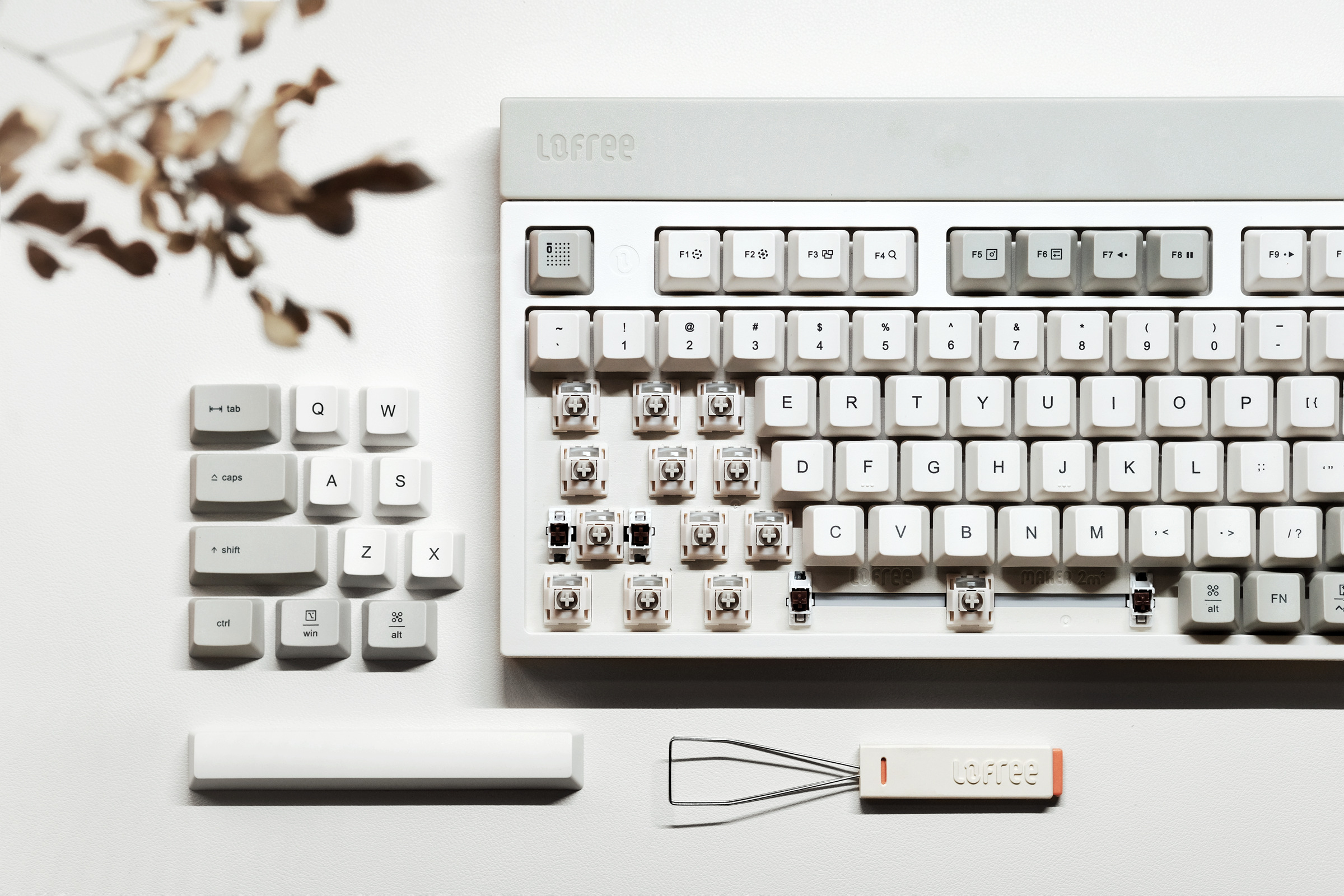 洛斐机械键盘开箱视频,洛斐键盘小方轴