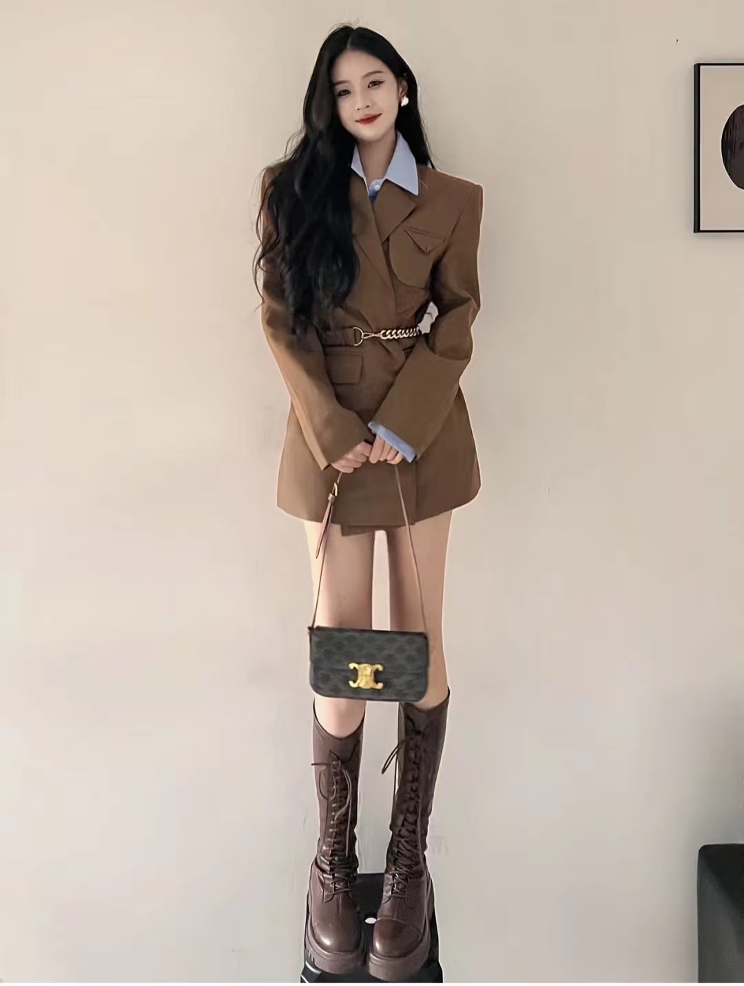 显瘦百搭又好看长筒宽靴,长筒高筒靴显瘦质感好显高