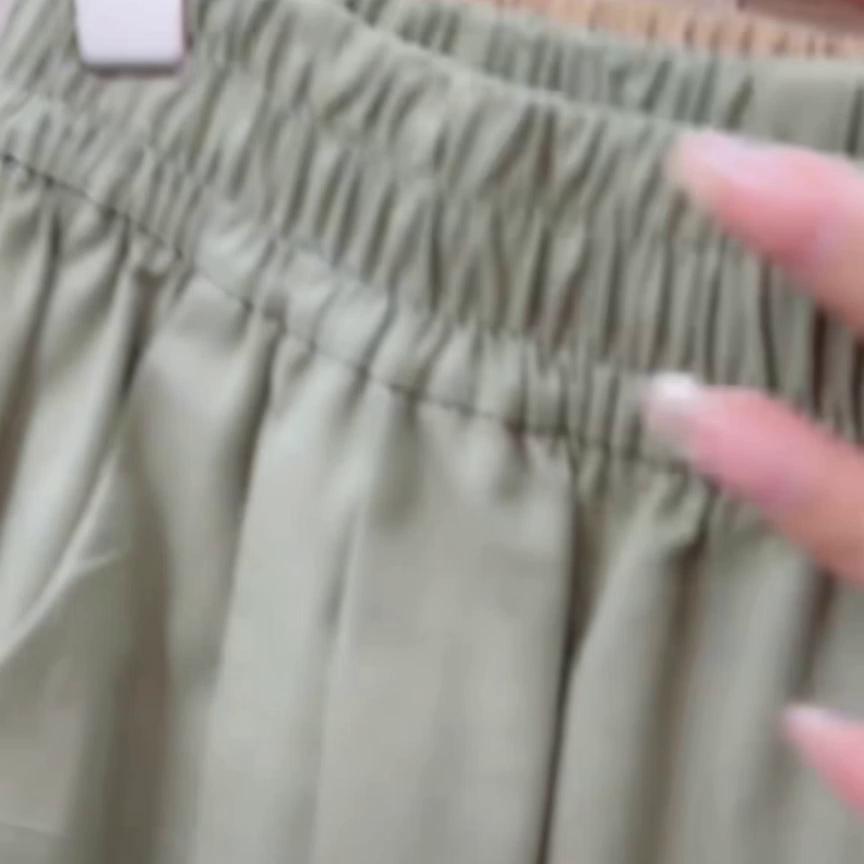 哈伦裤直筒女夏季薄款高腰显瘦,休闲裤女夏季薄款宽松五分裤