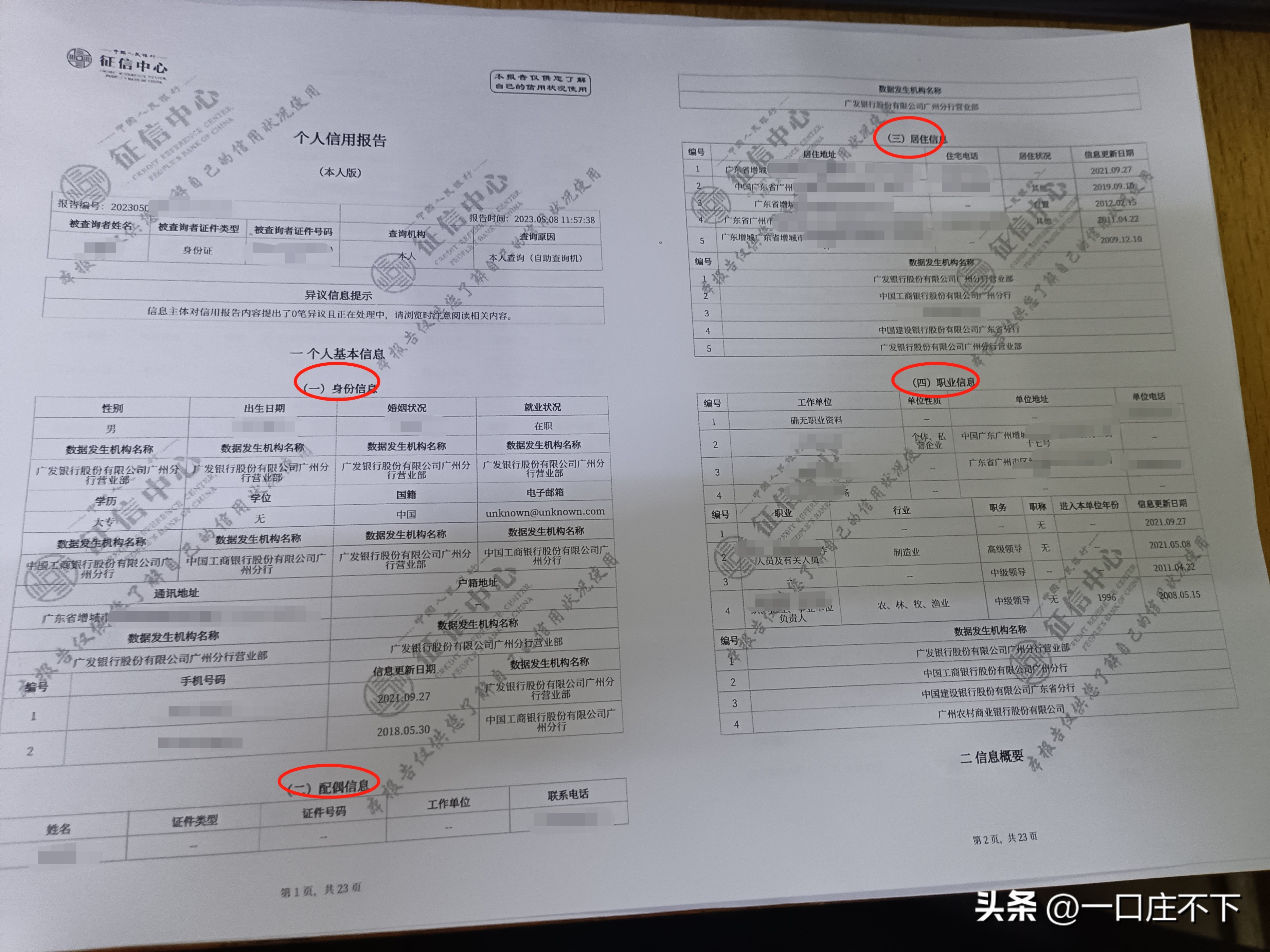 电子版个人征信报告解读,个人征信报告详细版原件在哪打印