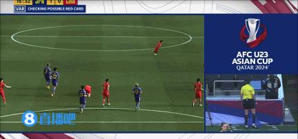 国奥以多打少0比1不敌日本,贾非凡遭日本后卫肘击