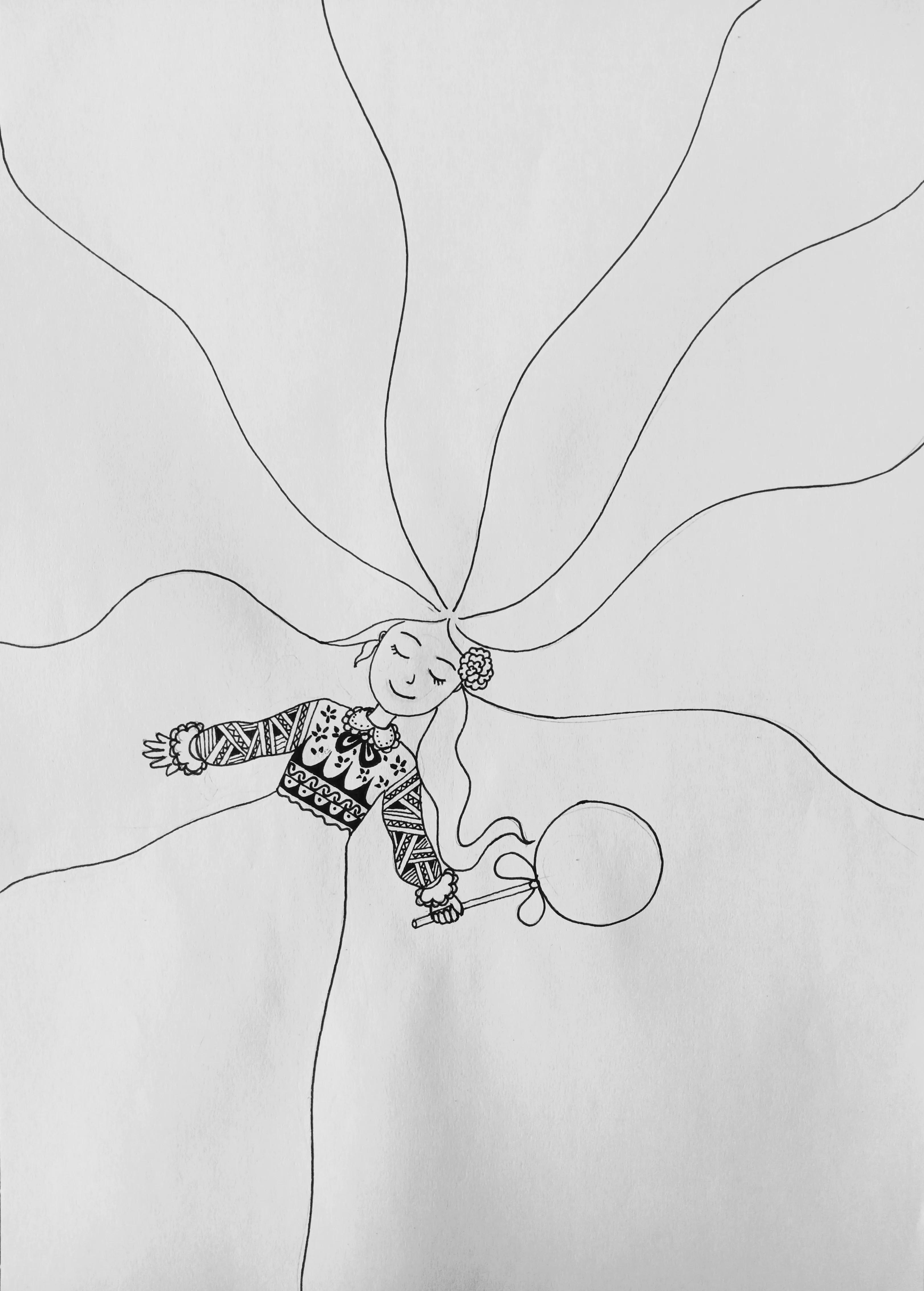 教你怎么画一个在吃棒棒糖的女孩,动漫棒棒糖绘画教程