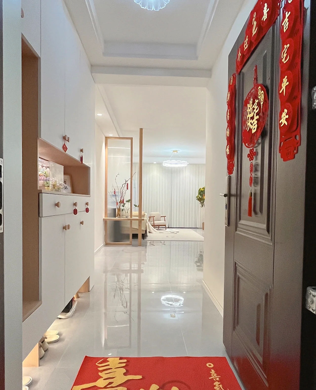 鞋柜餐柜一体效果图进门小户型,餐厅鞋柜储物柜设计图