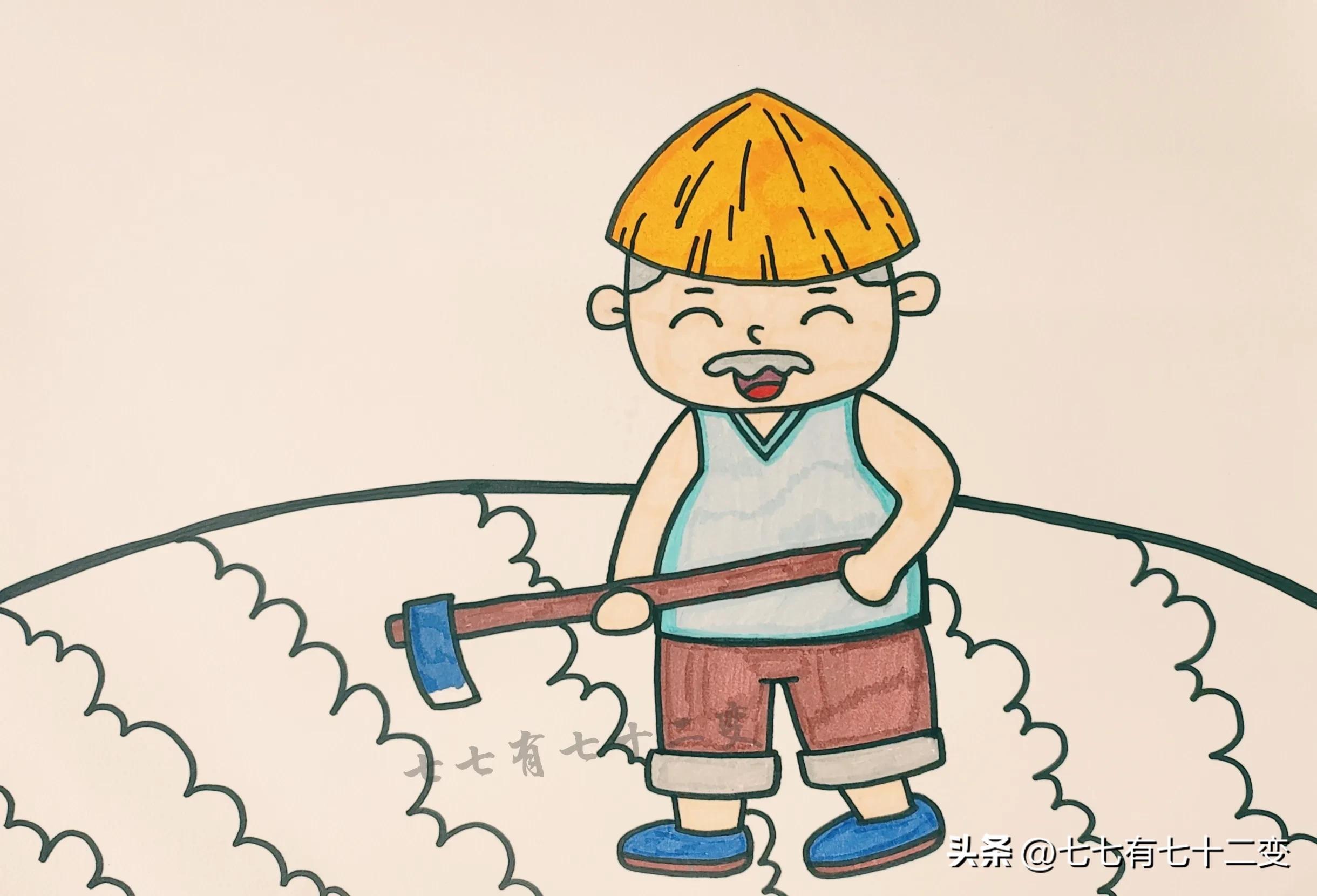 五一劳动节的诗配画怎么画,五一劳动节在田间画的画