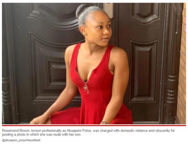 加纳女明星儿子合照,加纳女演员入狱